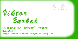 viktor barbel business card